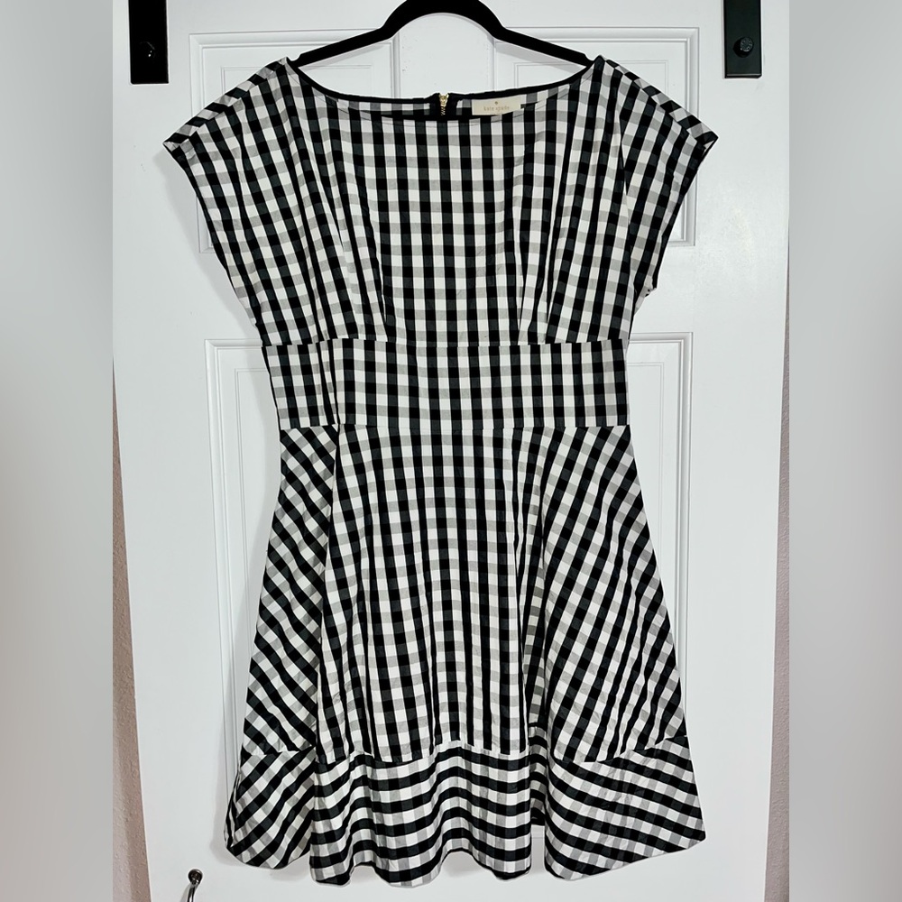 Kate Spade Monochrome Gingham Dress—SOLD